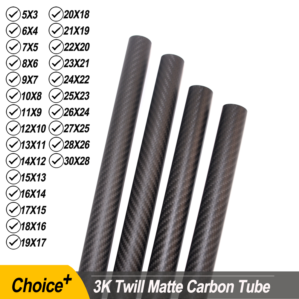 Rc Hobby Youtube - 2Pcs 3K Pure Carbon Fiber Tube