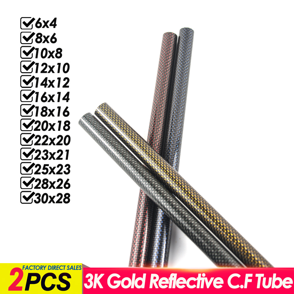 Rc Hobby Youtube - 2Pcs 3K Gold Reflective Carbon Fiber