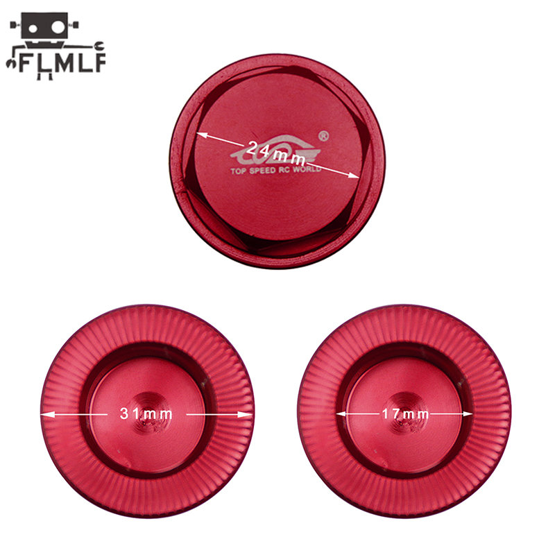 Aluminum Wheel Nut Cap for 1/5 - огляд і ціна Hobby Rc Van