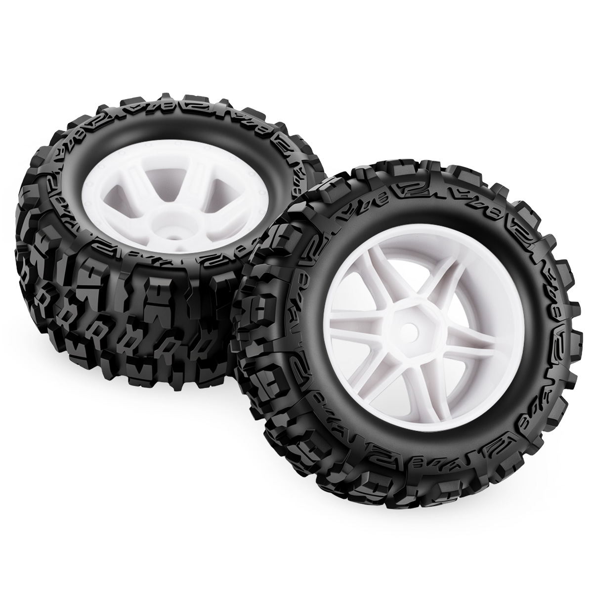 4Pcs 87mm Rubber Tires Wheels  - огляд і ціна Rc Crawler 4X4