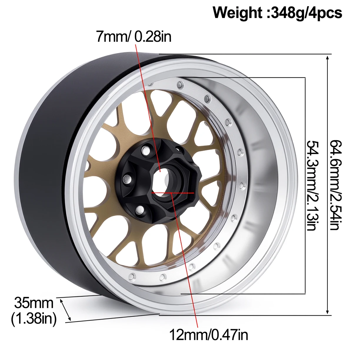 2.2 Inch Aluminum Beadlock Whe - огляд і ціна Rc Crawler 4X4